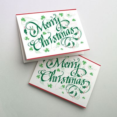 20Ct Merry Christmas Shamrocks Boxed