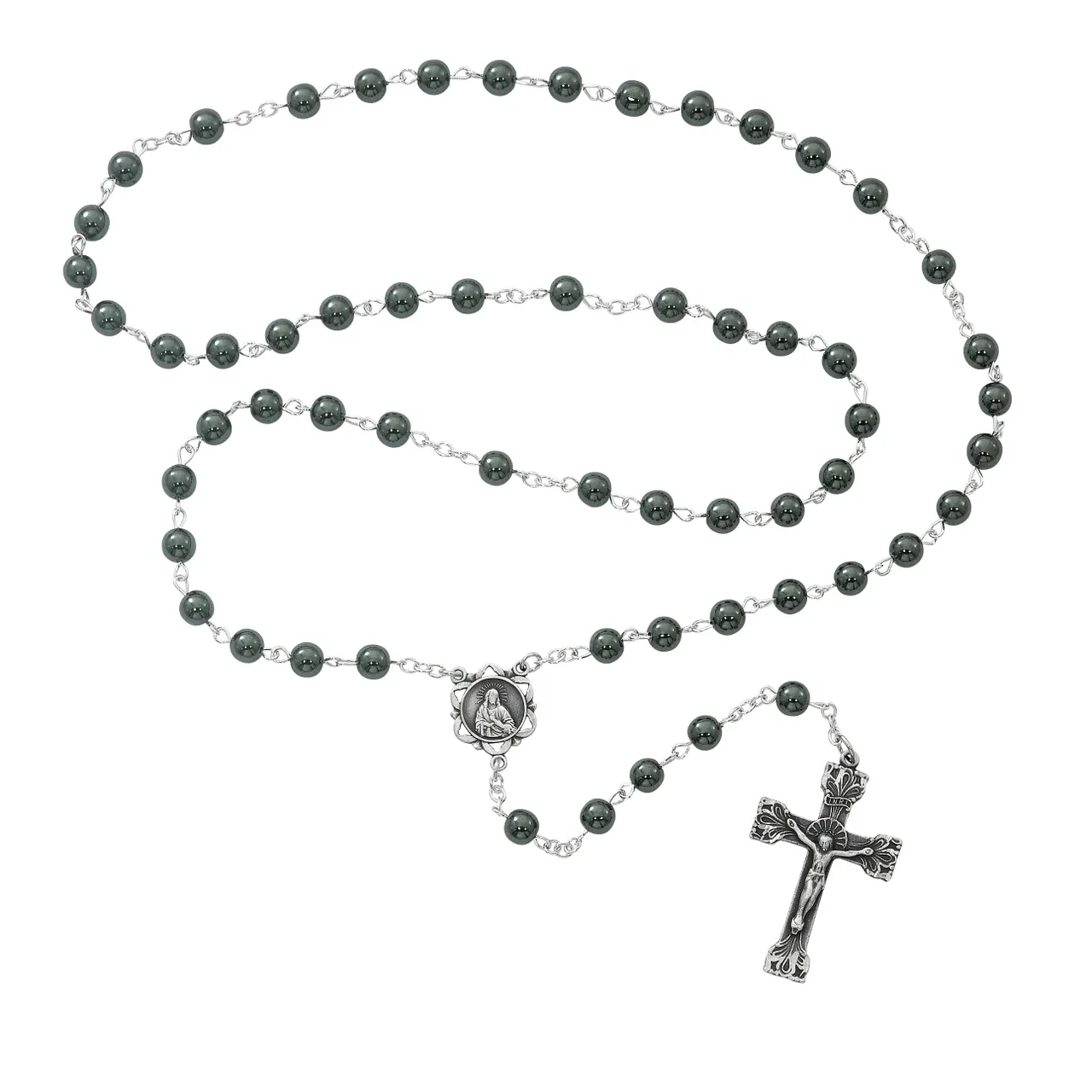 6mm Genuine Hematite Rosary