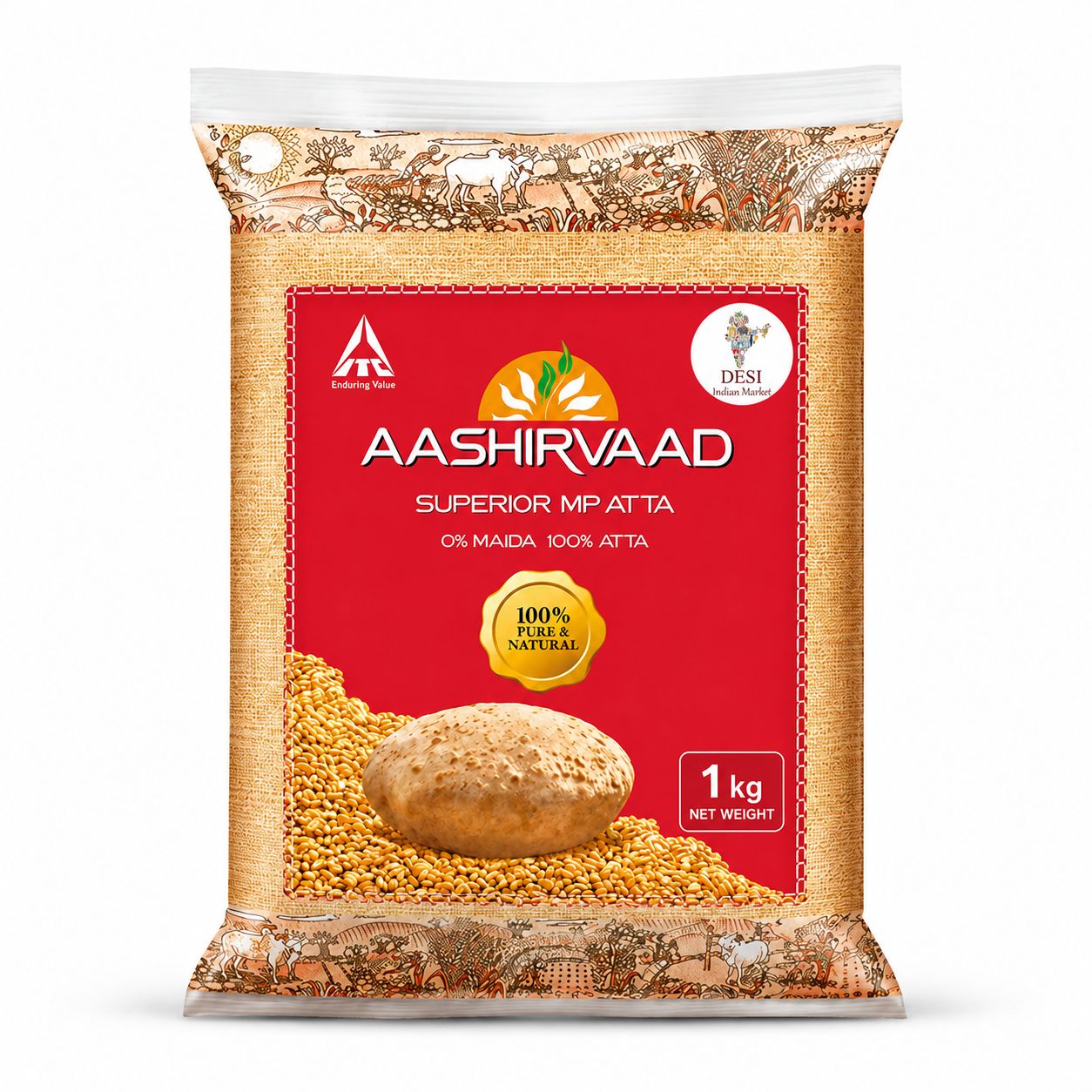 Aashirvaad Atta, Size: 1 KG