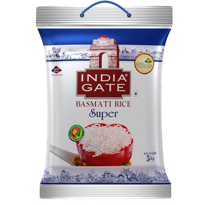 India Gate Basmati Rice Super 5 kg
