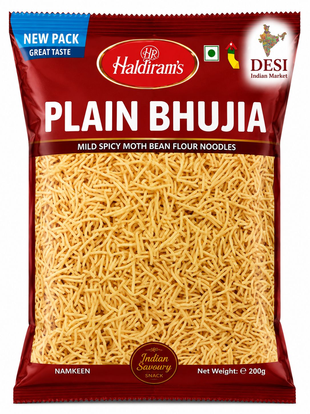 Haldiram Plain Bhujia, Quantity: 200 g