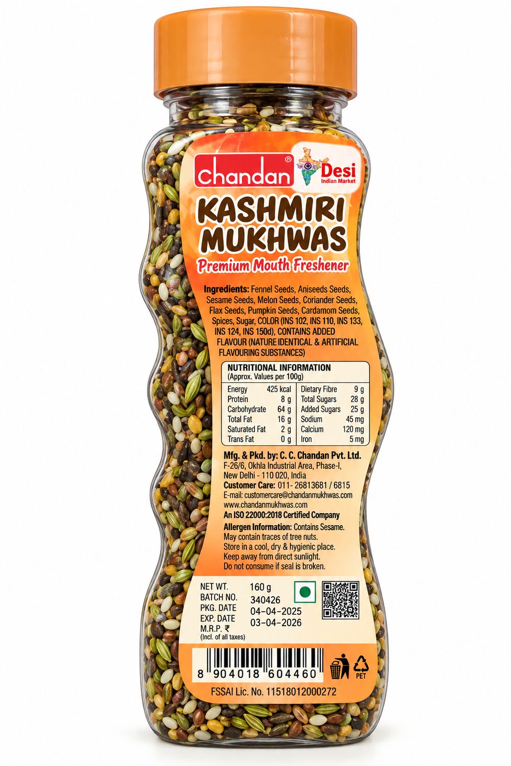 Mukhwas Mouth Freshener, Variations: Kashmiri Mukhwas 160g