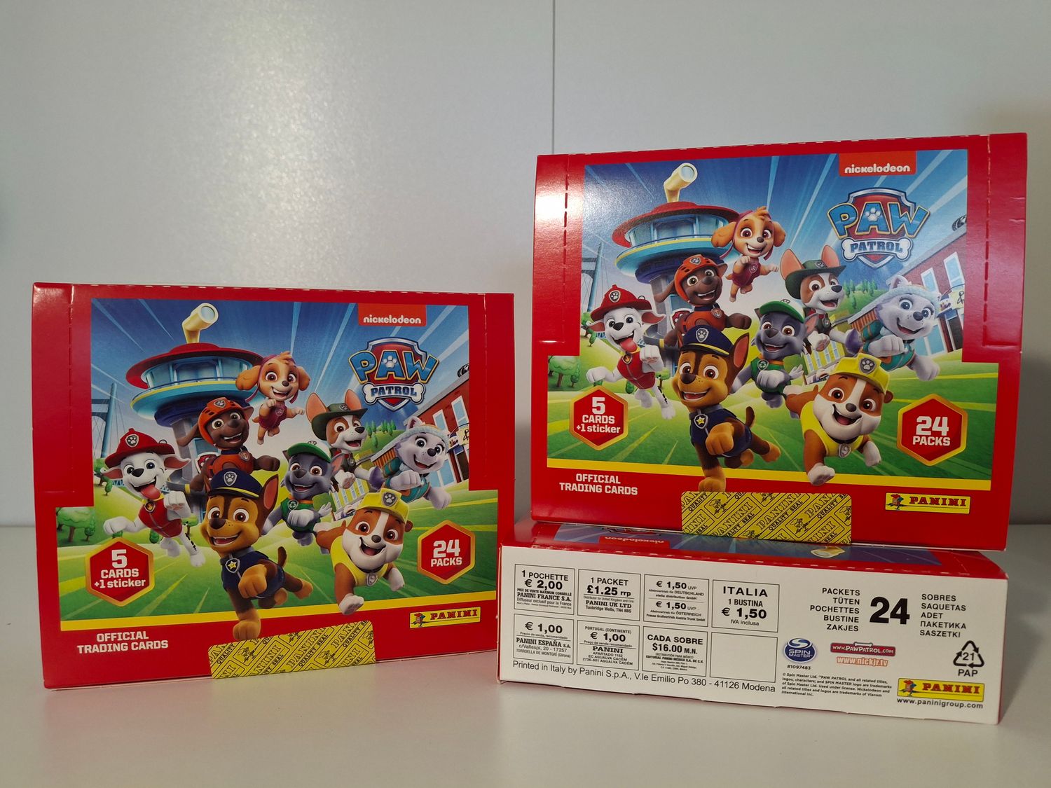 Panini Paw Patrol Trading Cards - Display mit 24 Tüten UVP 36€