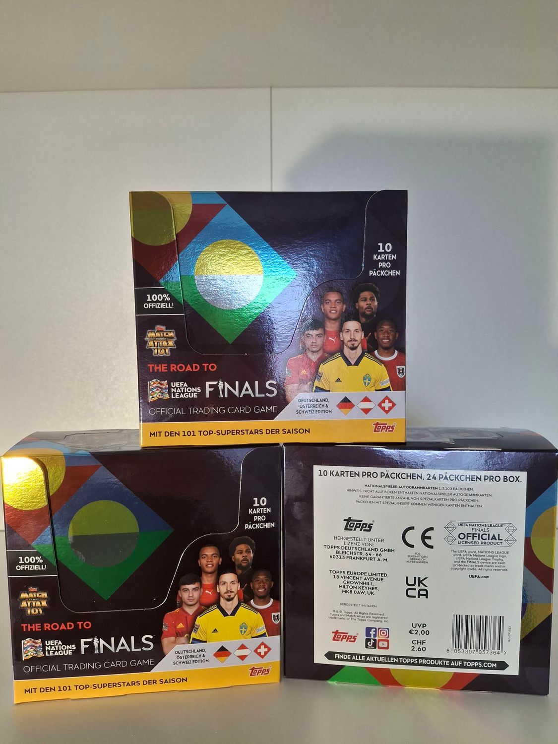 Topps Road to UEFA Nations League Finals 2022 Match Attax 101 Box 24 Packs UVP 48€