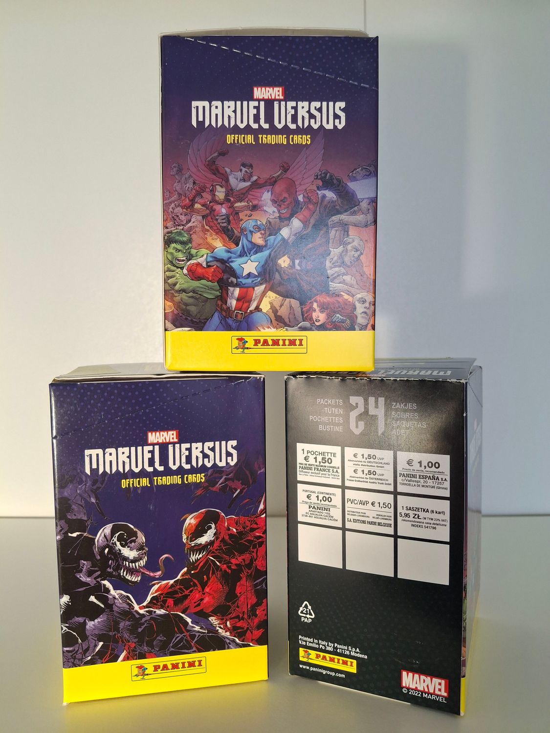 Marvel Versus Trading Cards - Box mit 24 Packs UVP 36€