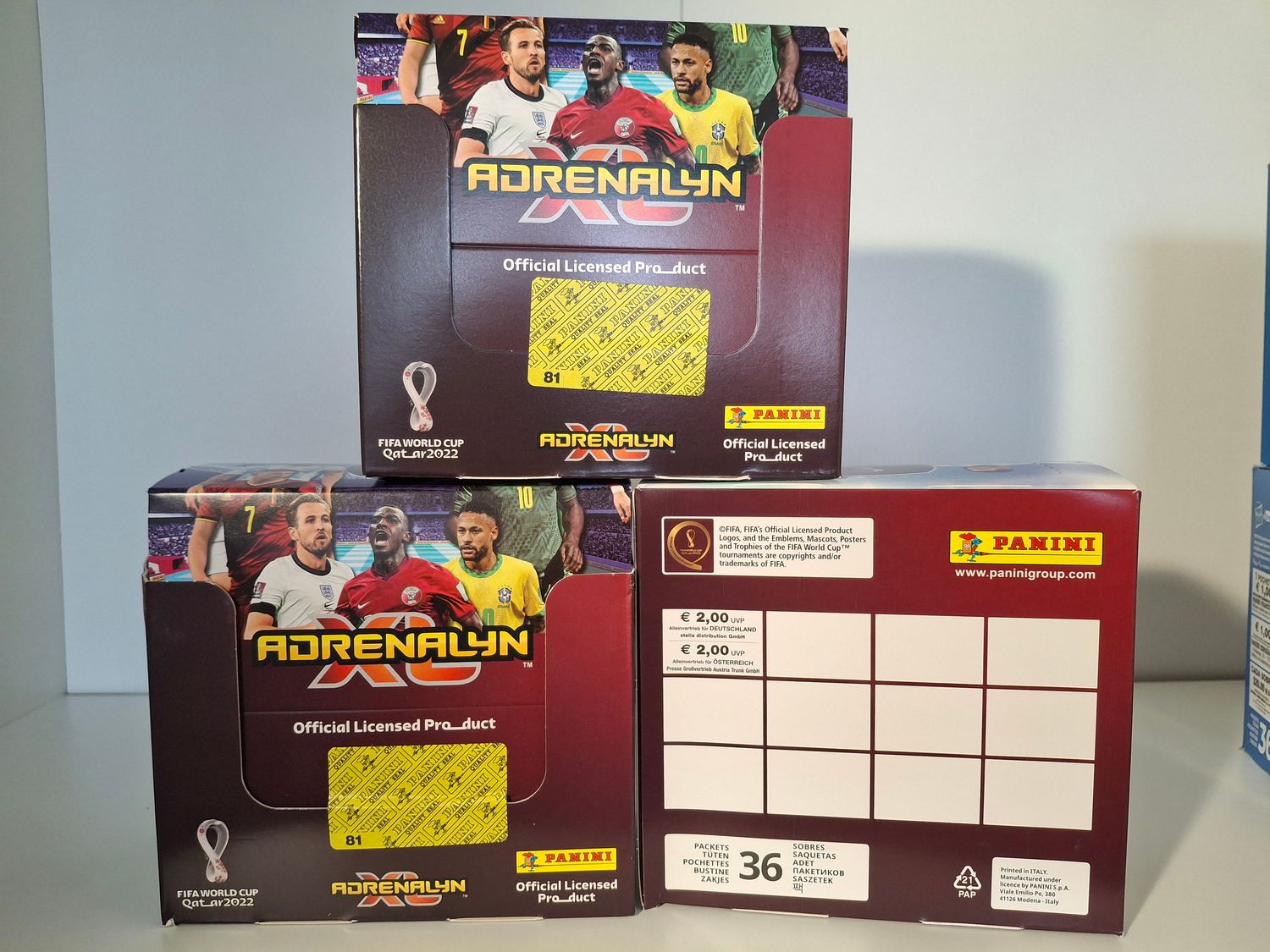 Panini WM Trading Cards Box - FIFA World Cup Qatar 2022 Adrenalyn XL Official UVP 72€