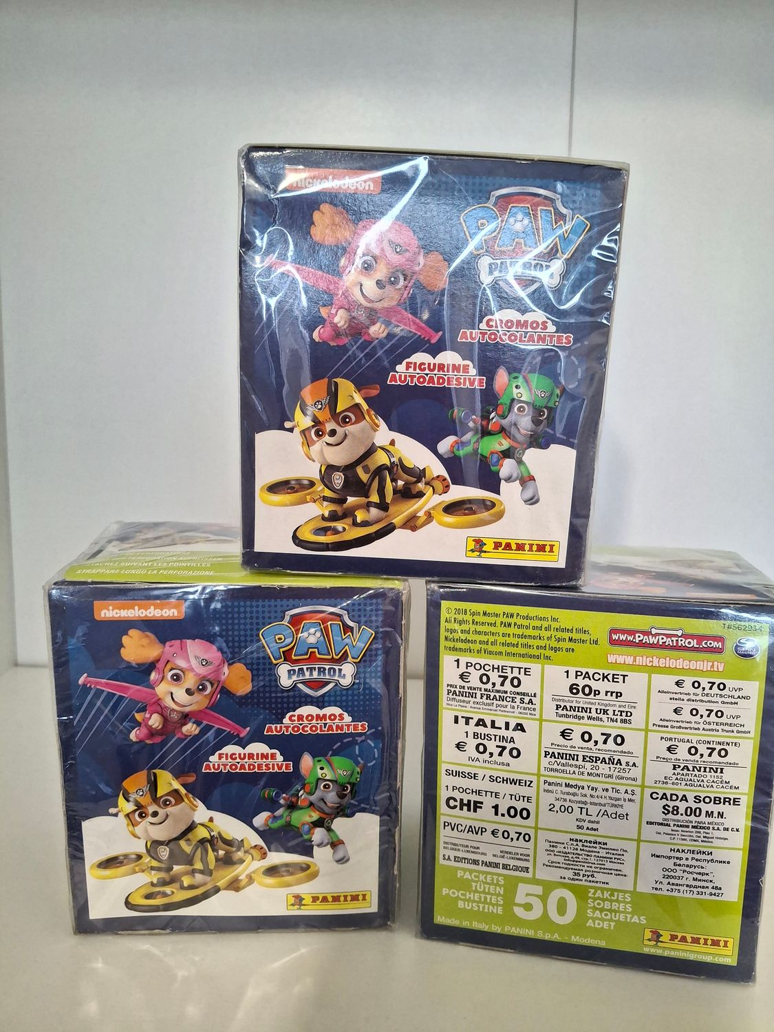 Panini Paw Petrol Sticker Box/Display UVP 35€