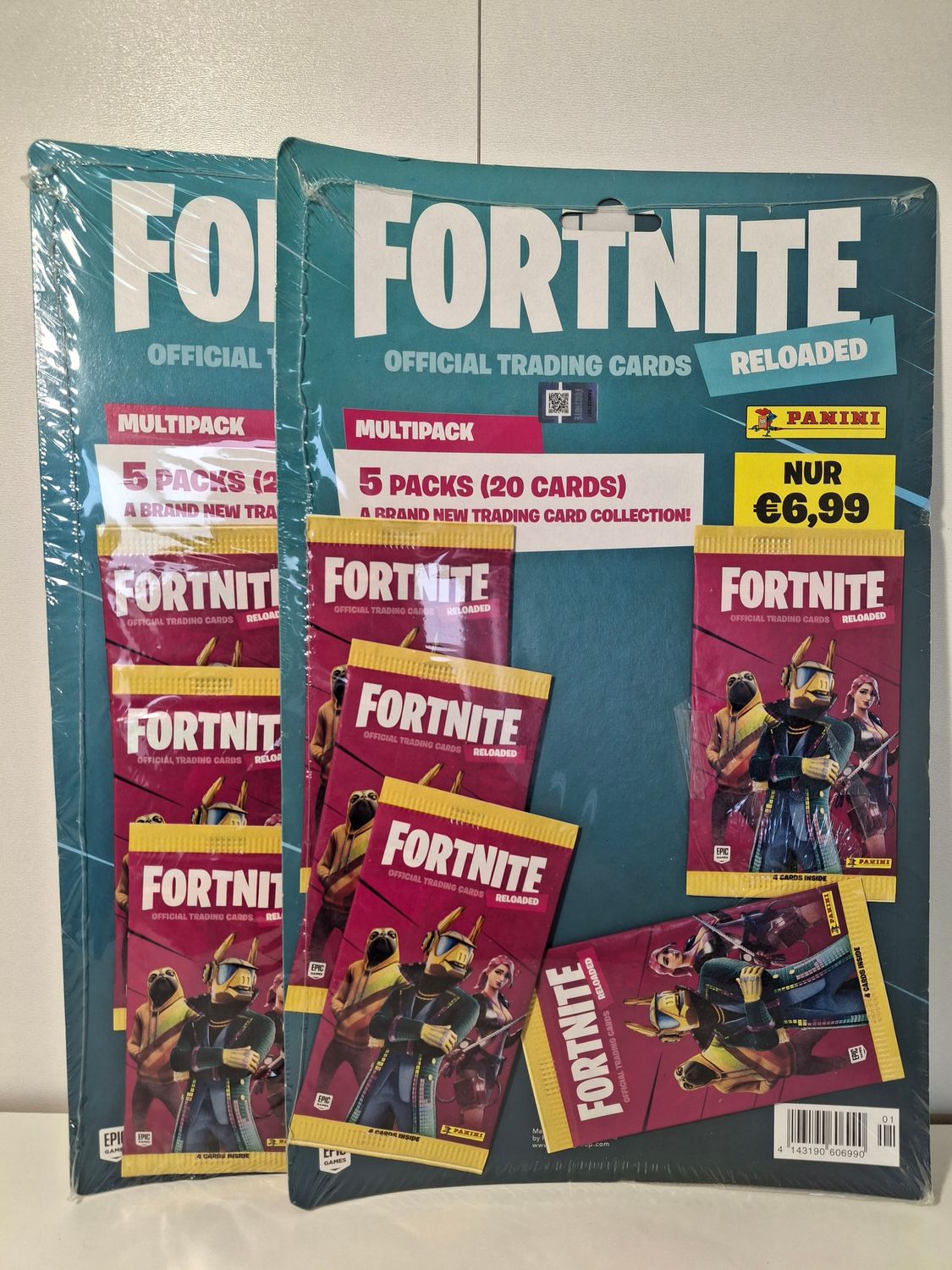 Panini FORTNITE reloaded MULTIPACK 5 Booster / 20 Karten UVP 6,99€