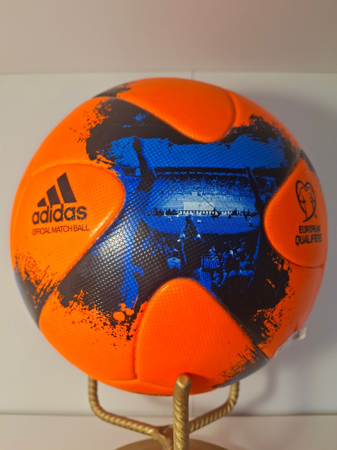 Offizieller Matchball European Qualifiers 2016/2017 Adidas Winter Powerorange - Neu ohne Box