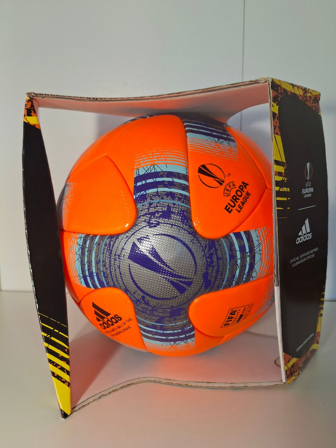 Offizieller Matchball Europa League 2017/2018 Adidas Winterball Powerorange Neu inkl. Box