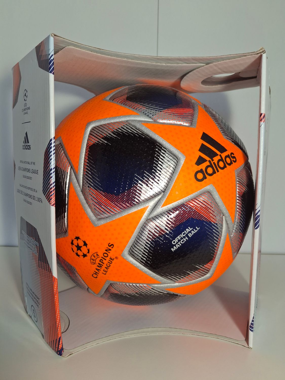 Offizieller Matchball Uefa Champions League 2020/2021 Winterball Powerorange - Neu inkl. Box