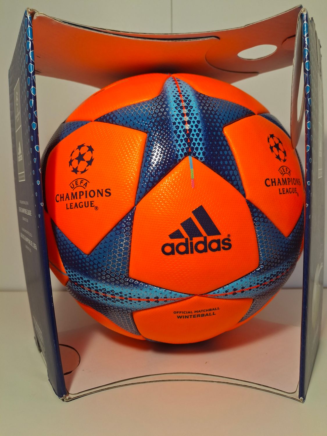 Offizieller Matchball Uefa Champions League 2015/2016 Winterball Powerorange  Neu inkl. Box