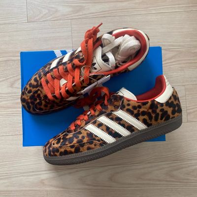 adidas Samba OG Red Leopard Womens