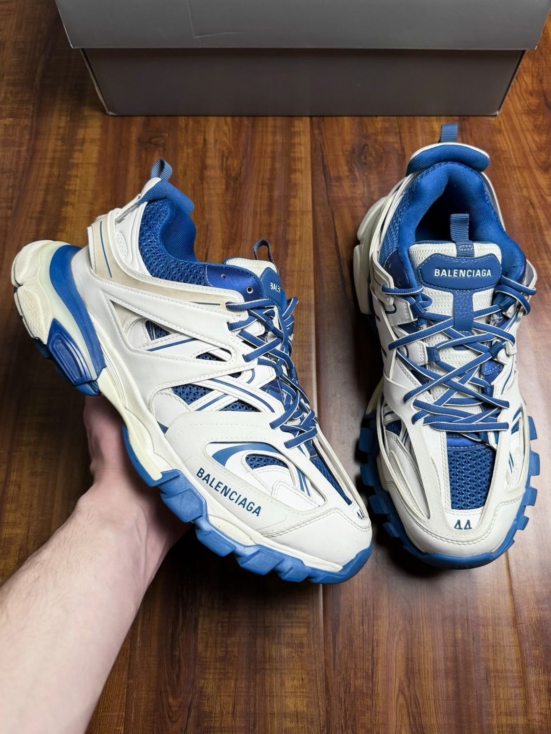 Balenciaga Track Blue White Mens Size