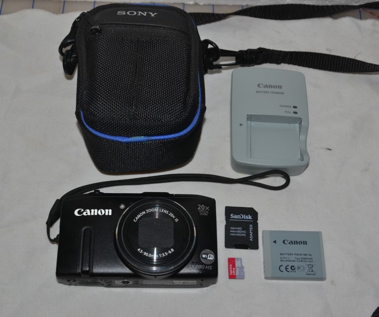 Canon PowerShot SX280 HS 12.1MP Digital Camera - Black