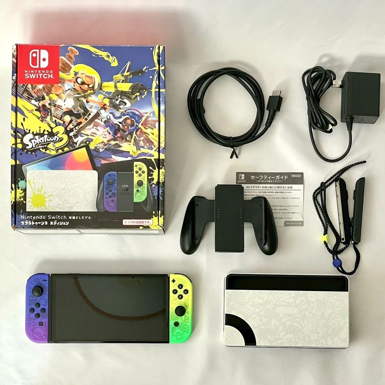 Nintendo Switch OLED HEG-001 Splatoon 3 Edition Console Complete in Box Tested