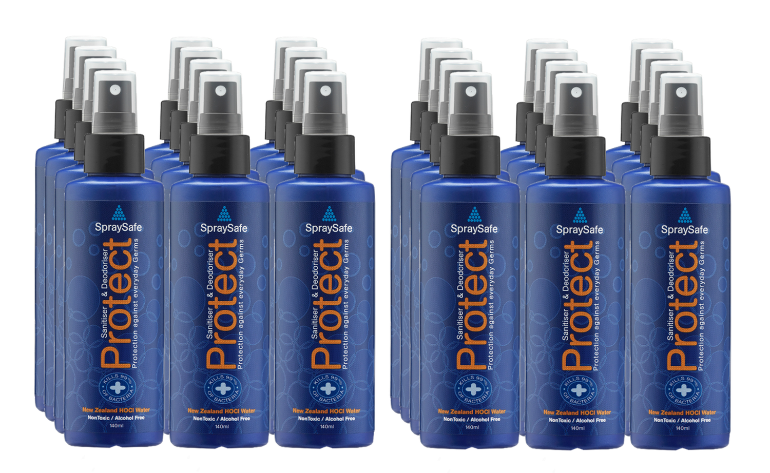 SpraySafe 24 x 140ml Spray Bottle Wholesale Carton