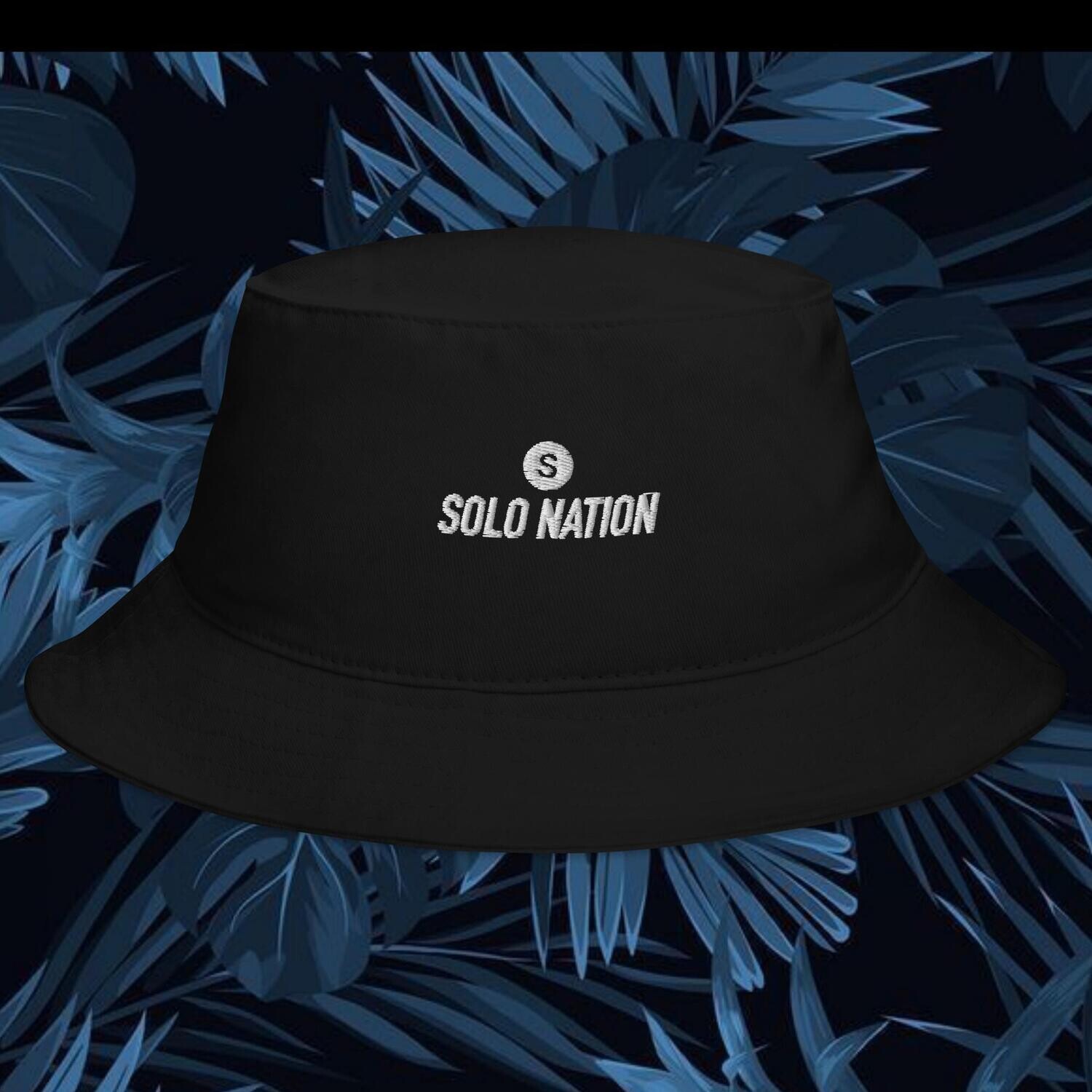 【 SOLO NATION 】“POWER IN NUMBERS” BLACK BUCKET HAT