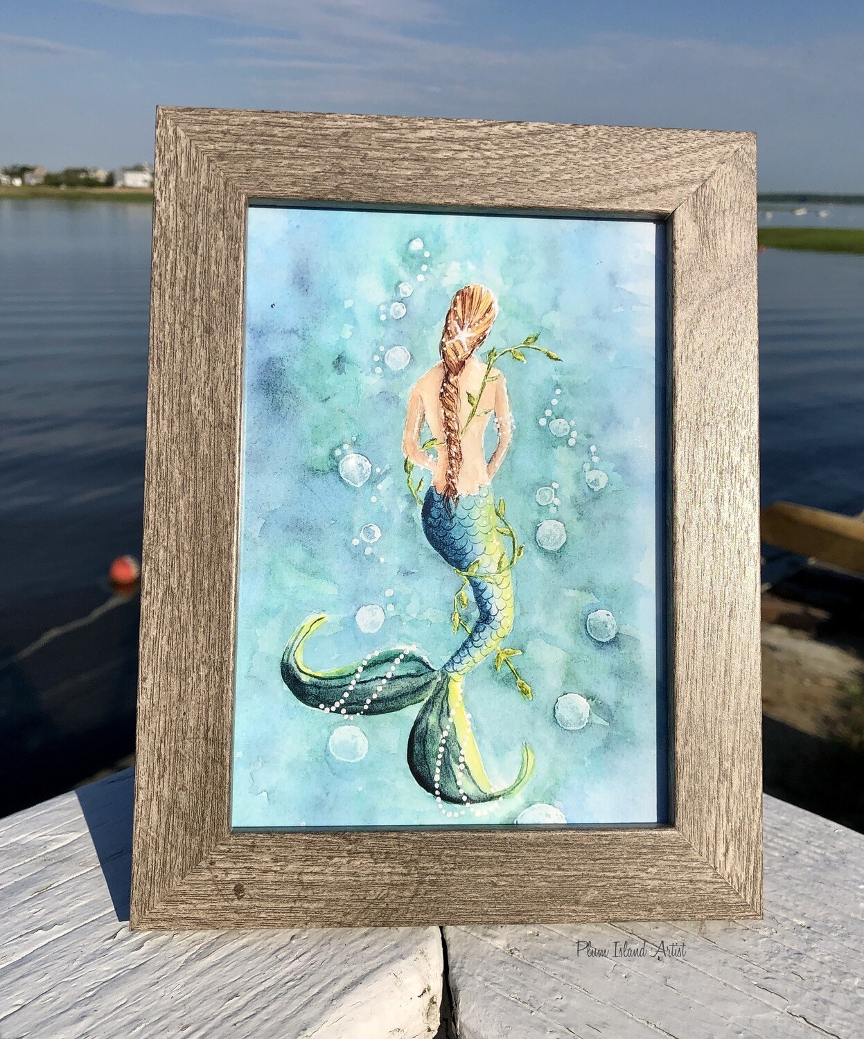 Framed Giclee Print Mermaid #1