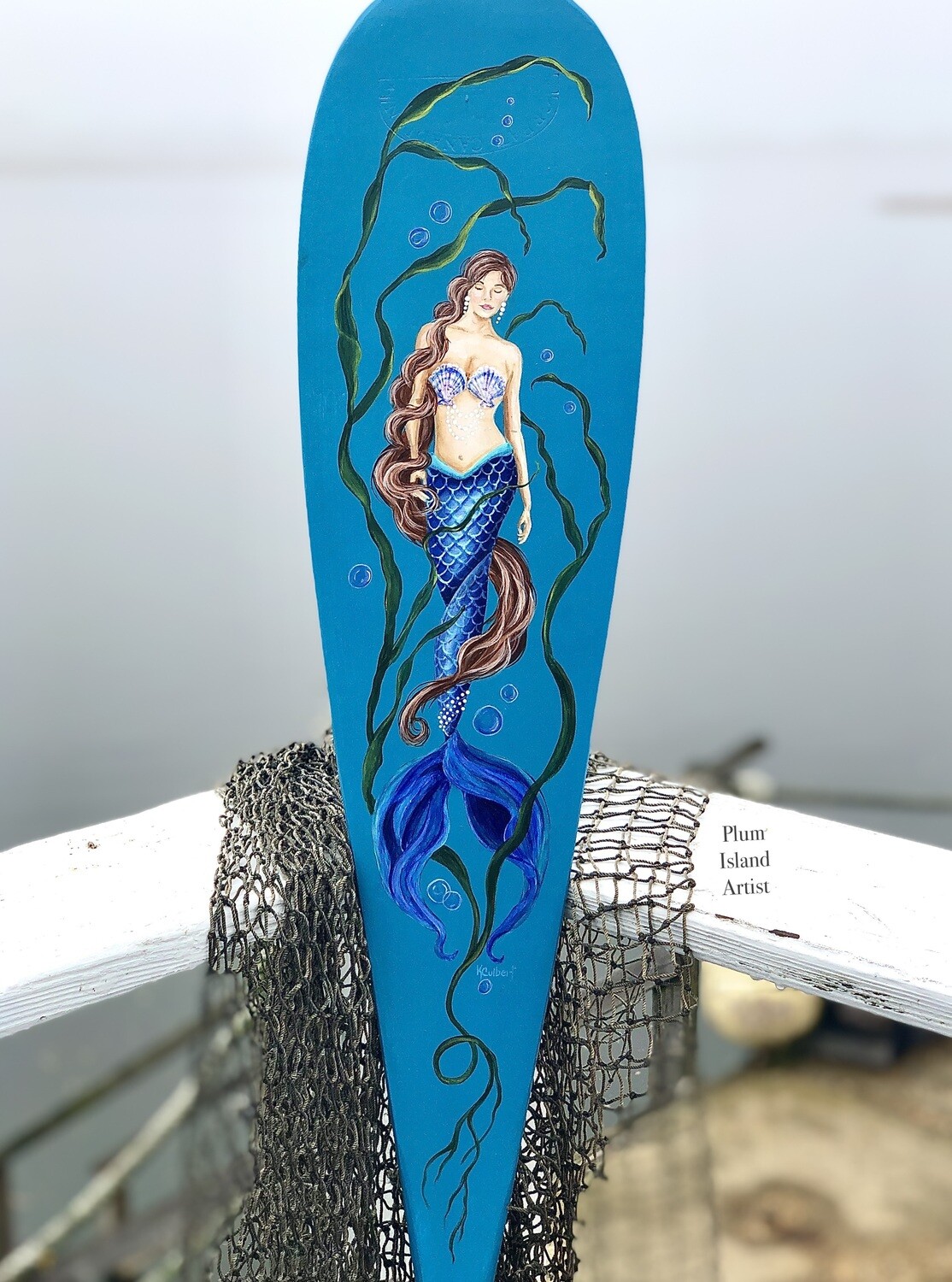Hand-painted Mermaid Paddle