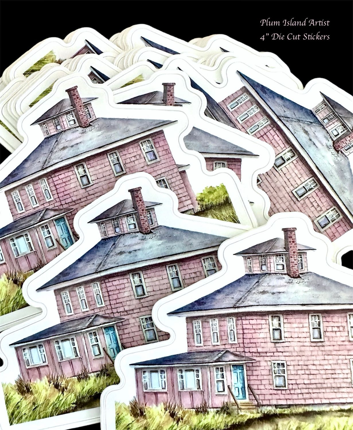 Pink House Sticker 4&quot;