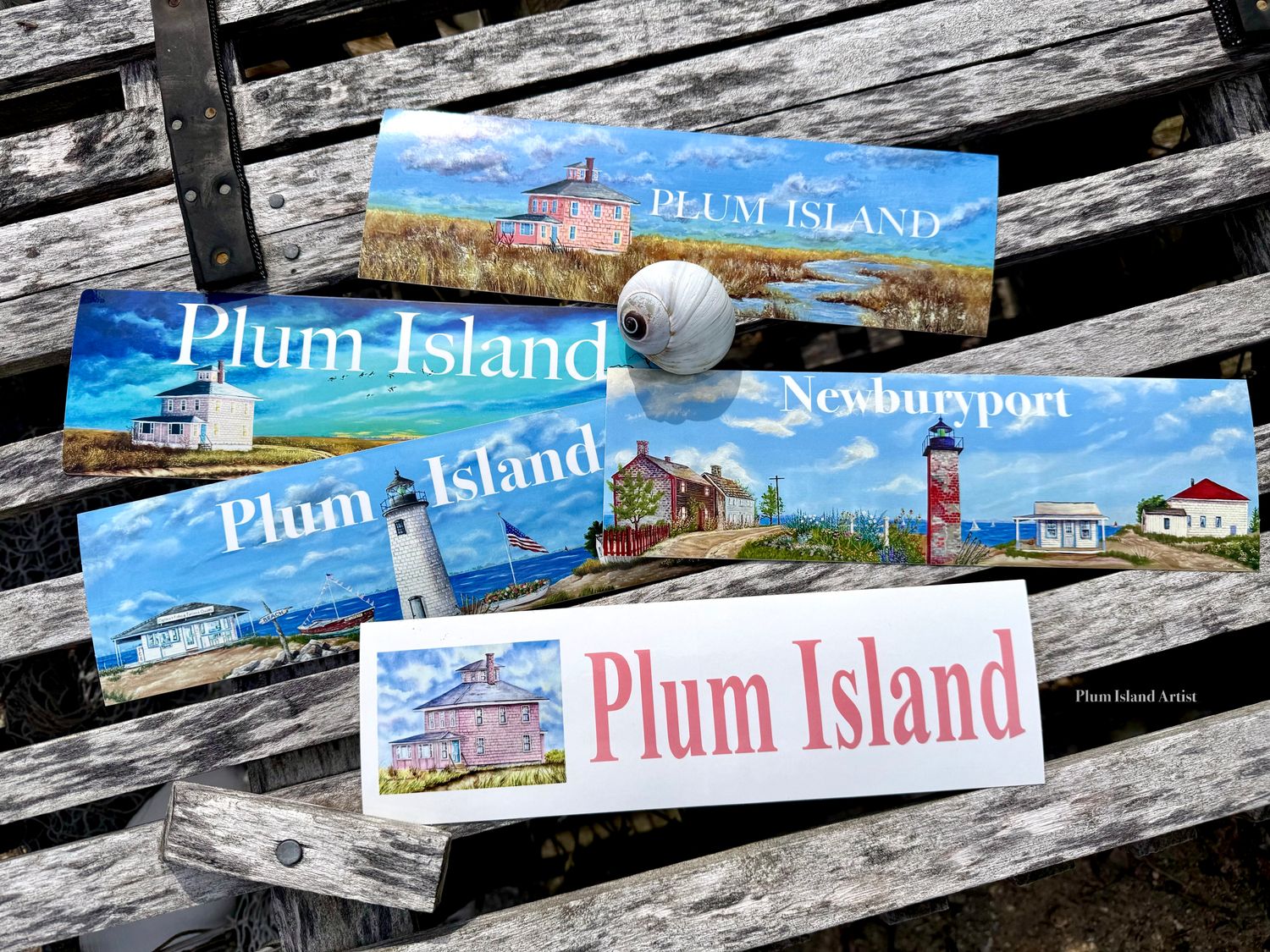 Assorted Designs- 3 by 10&quot;  Bumper stickers