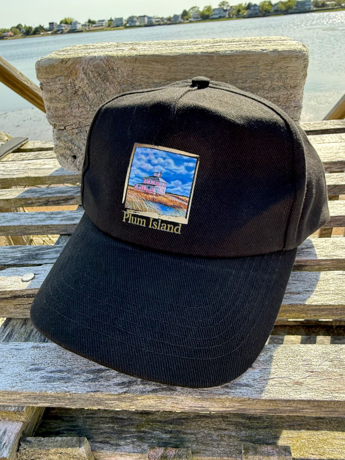 Plum Island Pink House Baseball Cap