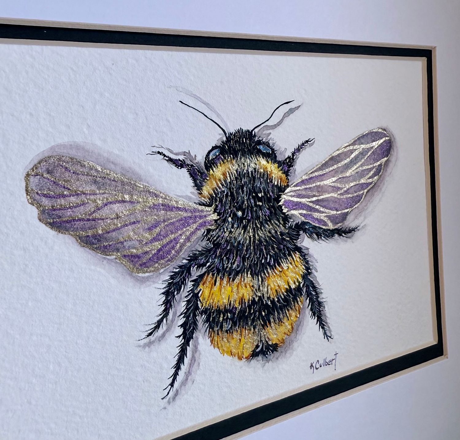 Original Watercolor Painting~ Bee