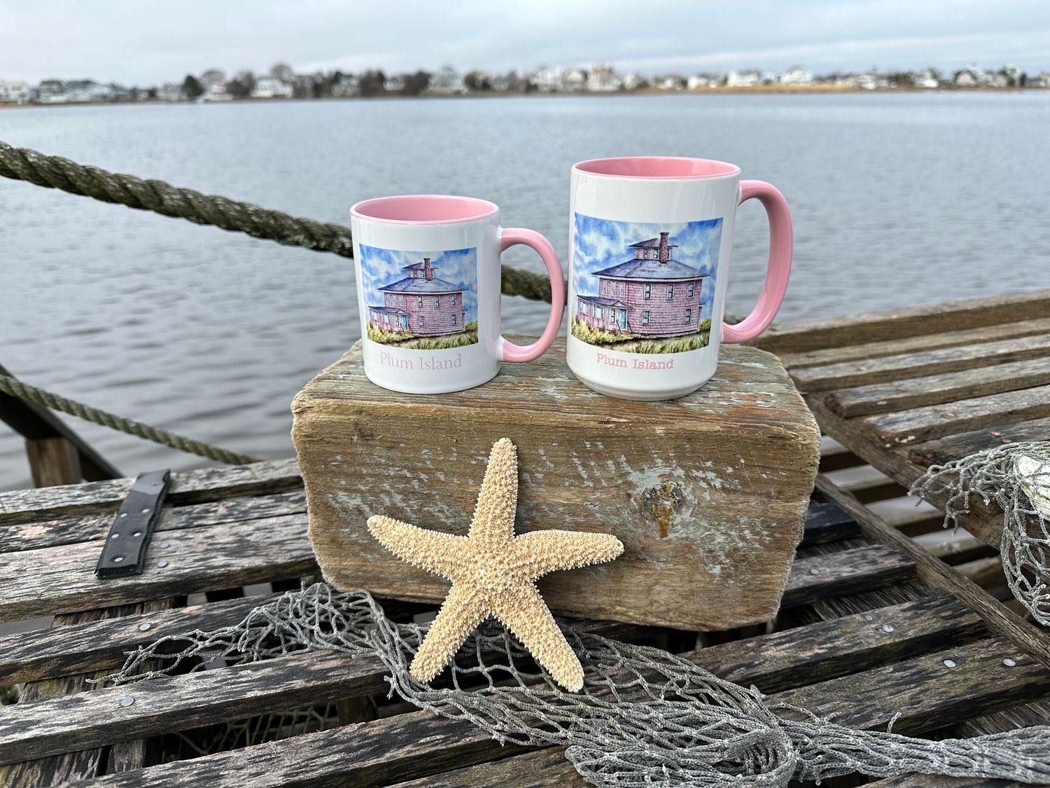 Pink House Mugs 11-15 ounce