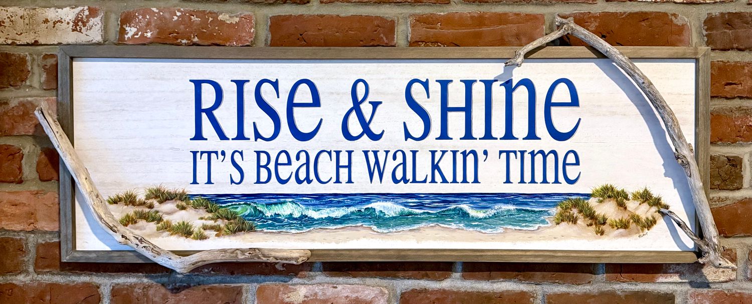 Hand painted Rise and Shine #2