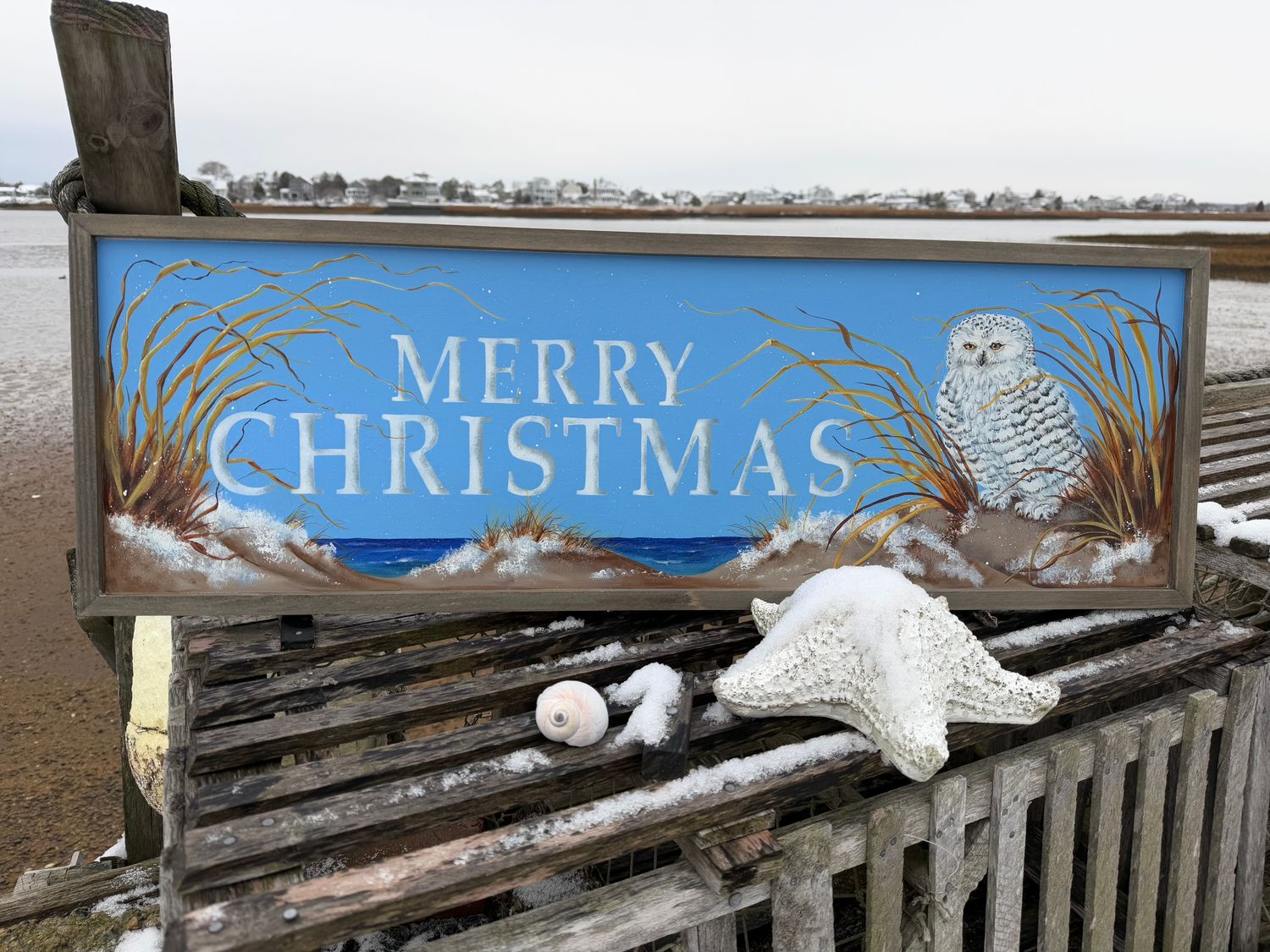 Large Merry Christmas sign