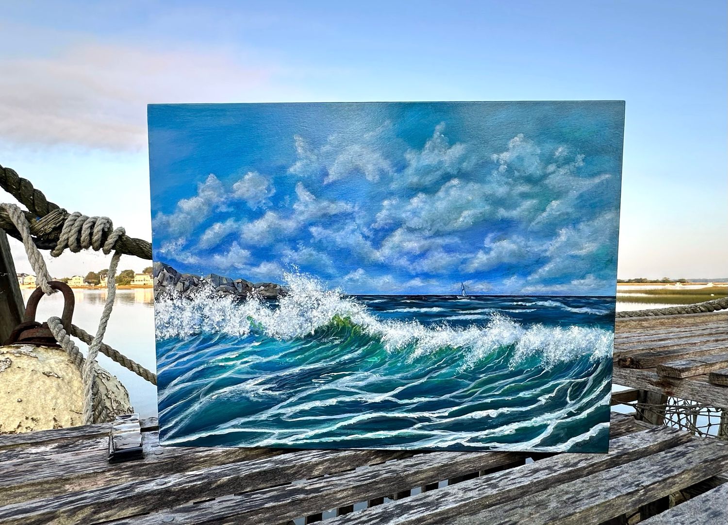 The Jetties PI- Acrylic painting