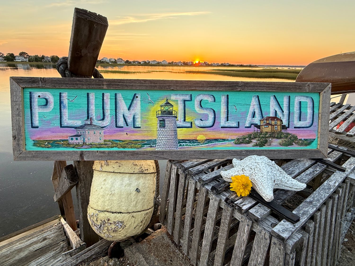 Three Plum Island Icons at Sunrise~ 4 feet long