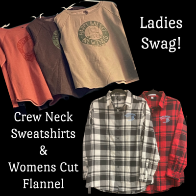 Womens Crew Neck and Flannels