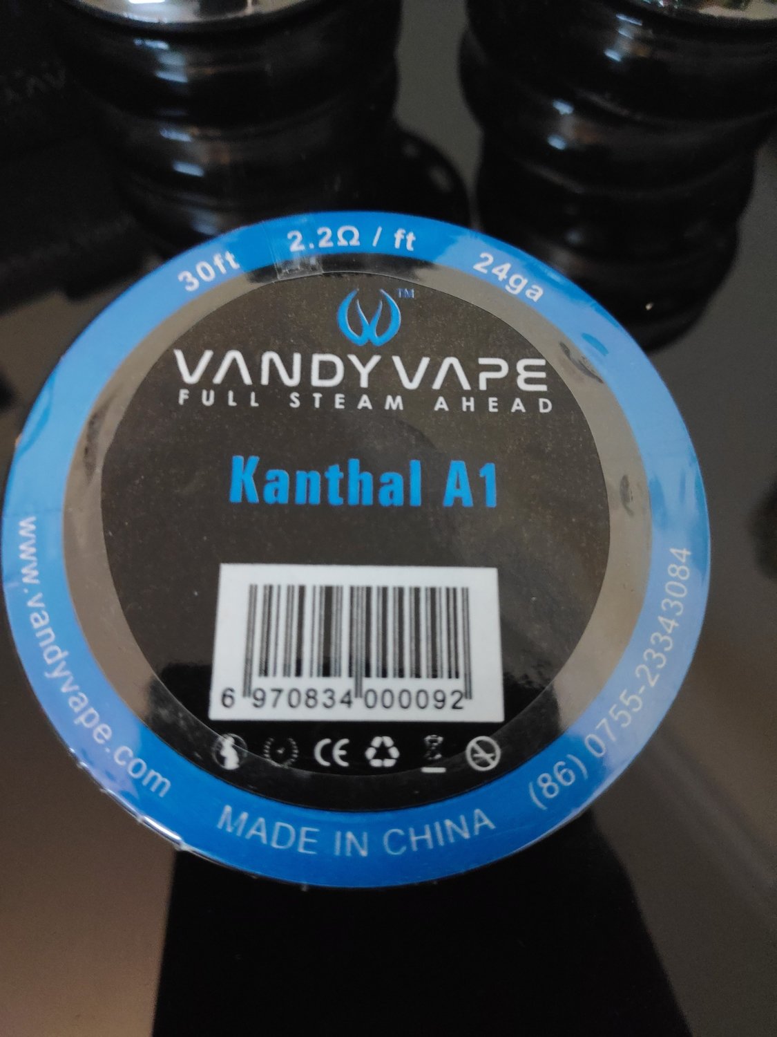 Vandy Vape - Kanthal A1 wire 24ga. بكرة أسلاك كانثال من فاندي فيب