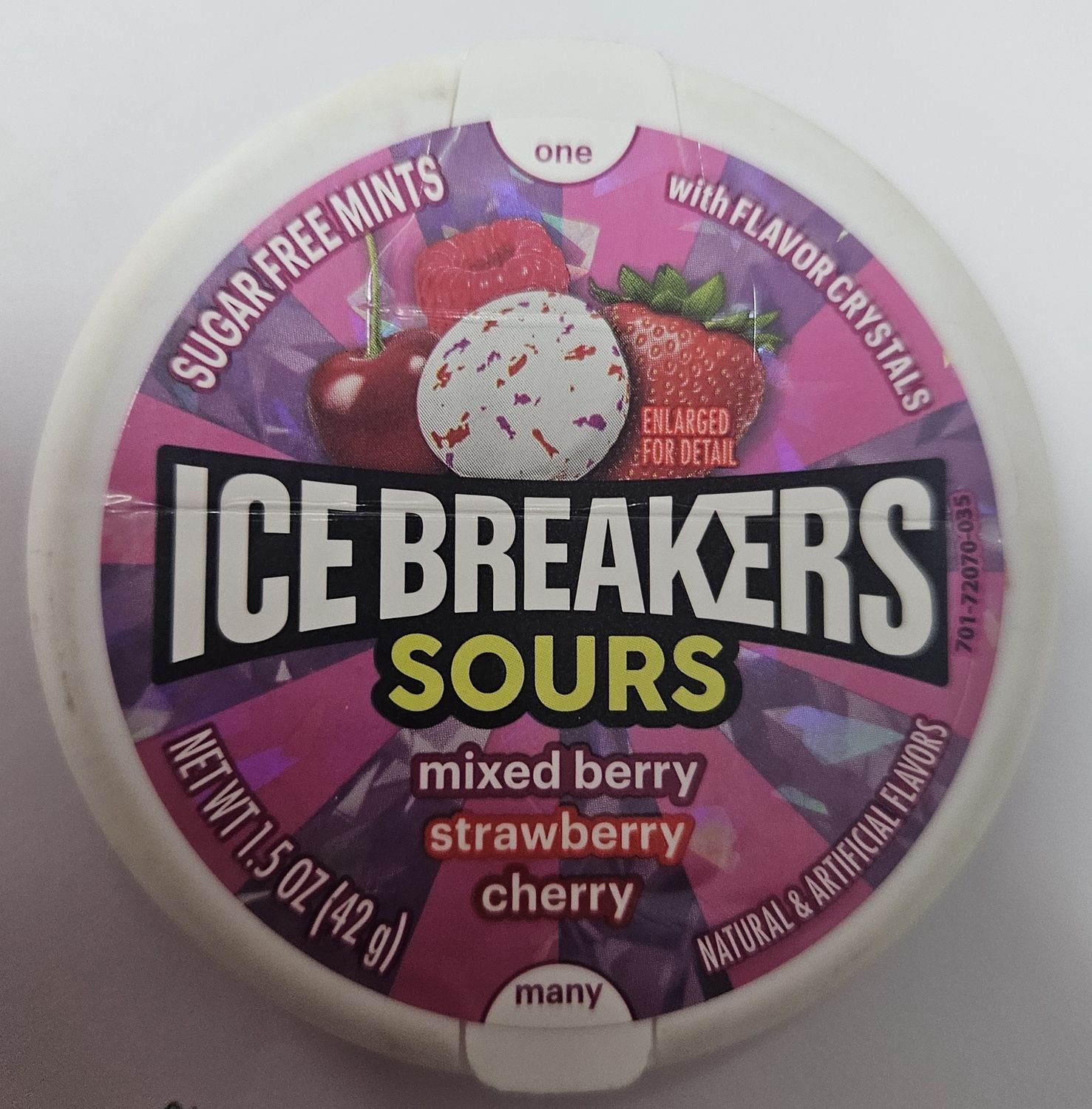 Ice breakers sours mix berry,straw,cherry 42gr