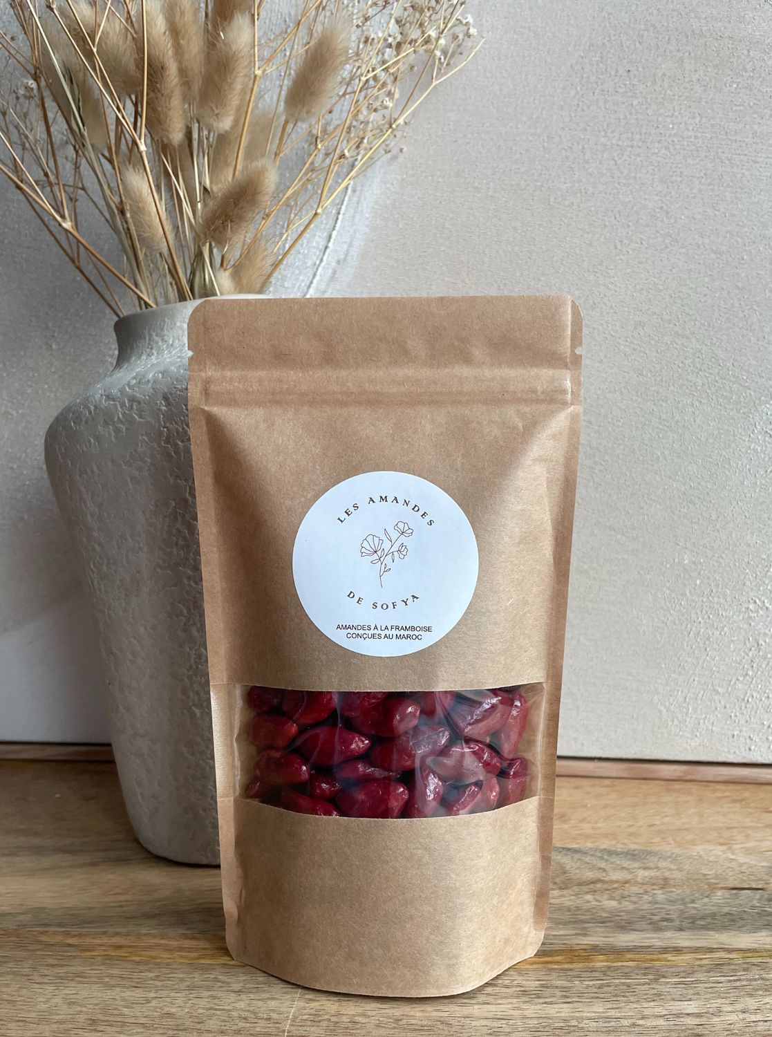 AMANDES DE SOFYA A LA FRAMBOISE