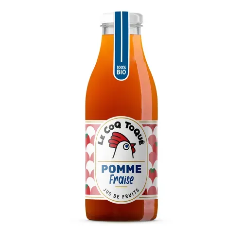 Jus de pomme fraise bio 75 cl