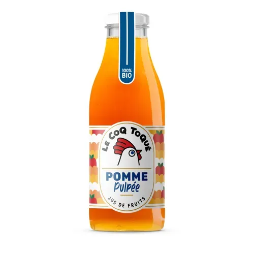 Jus de pomme pulpé bio 75 cl
