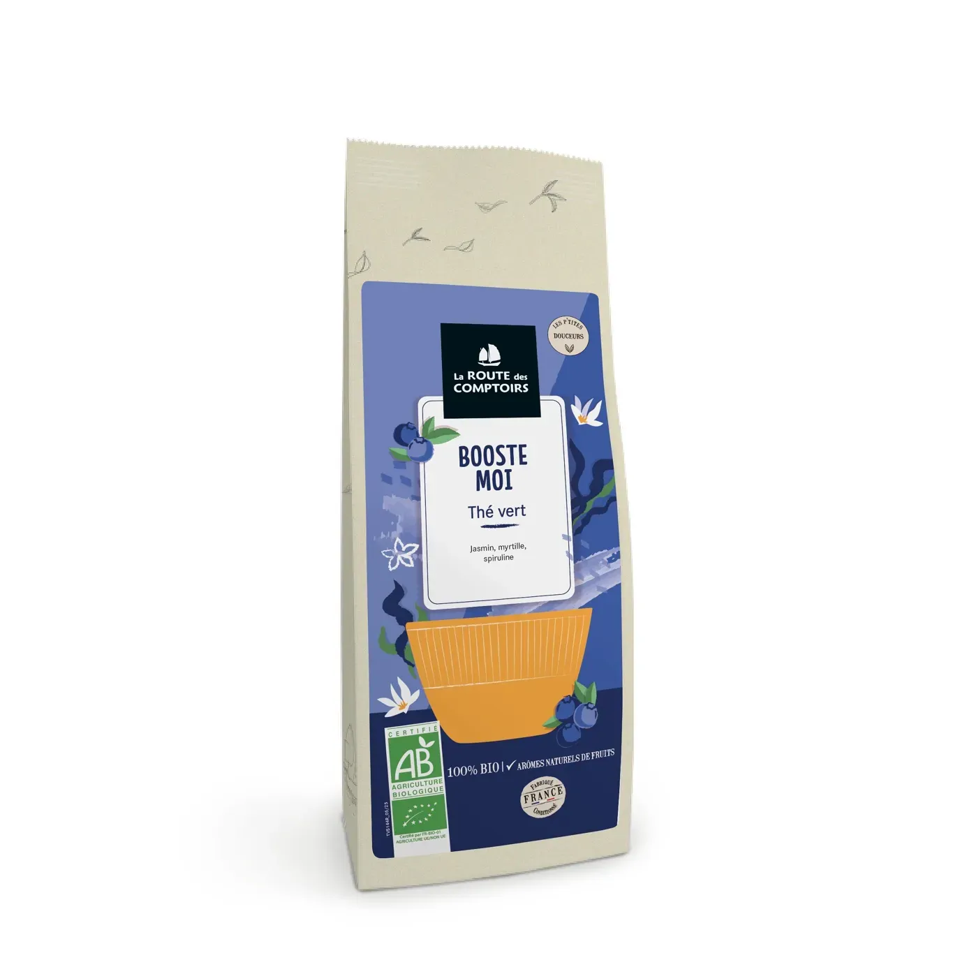 Thé Vert Booste moi - Jasmin myrtille spiruline