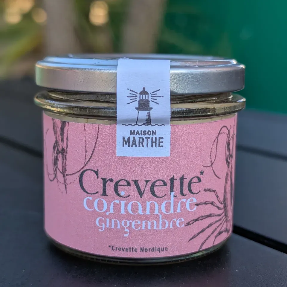 Crevette nordique coriandre gingembre