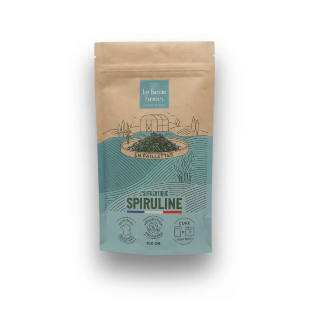 Spiruline en paillette