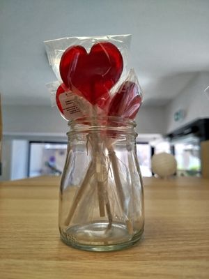 Sucette coeur sans sucre