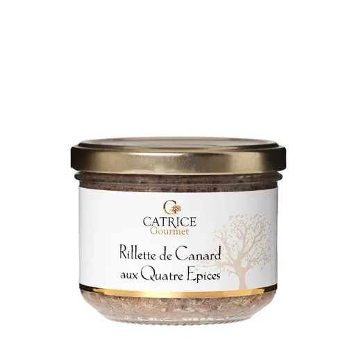 RILLETTES DE CANARD AUX 4 EPICES