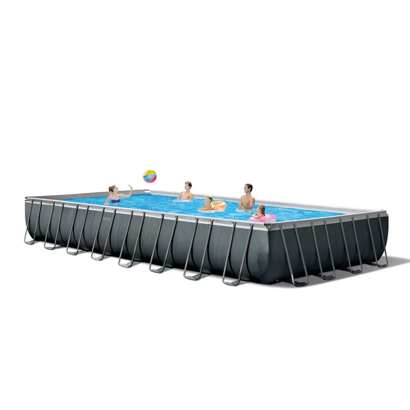 Piscina Rettangolare Intex Ultra XTR Frame + Set pulizia & Pallavolo 975cm x 488cm x 132cm