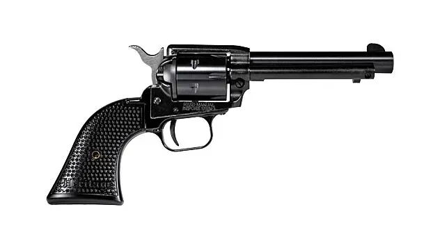 HERITAGE 22LR 4.75" FS BLUED POLYMER GRIPS