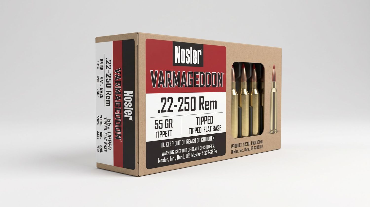NOSLER VARMAGEDDON 22-250 REM