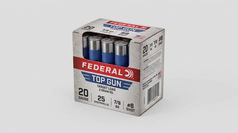 FEDERAL TOP GUN 20GA 7/8OZ #8