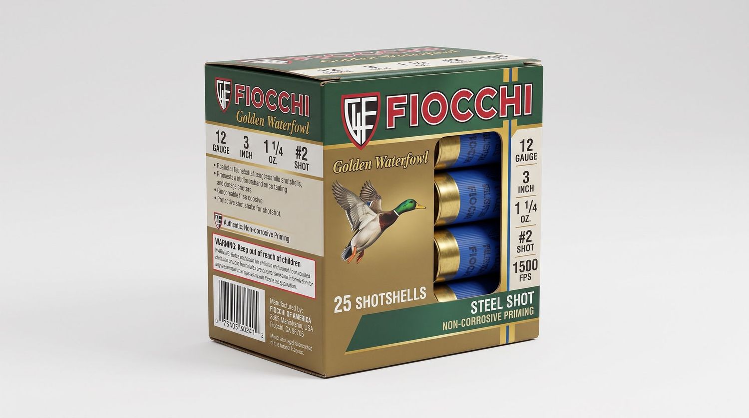 FIOCCHI GOLDEN WATERFOWL 12GA