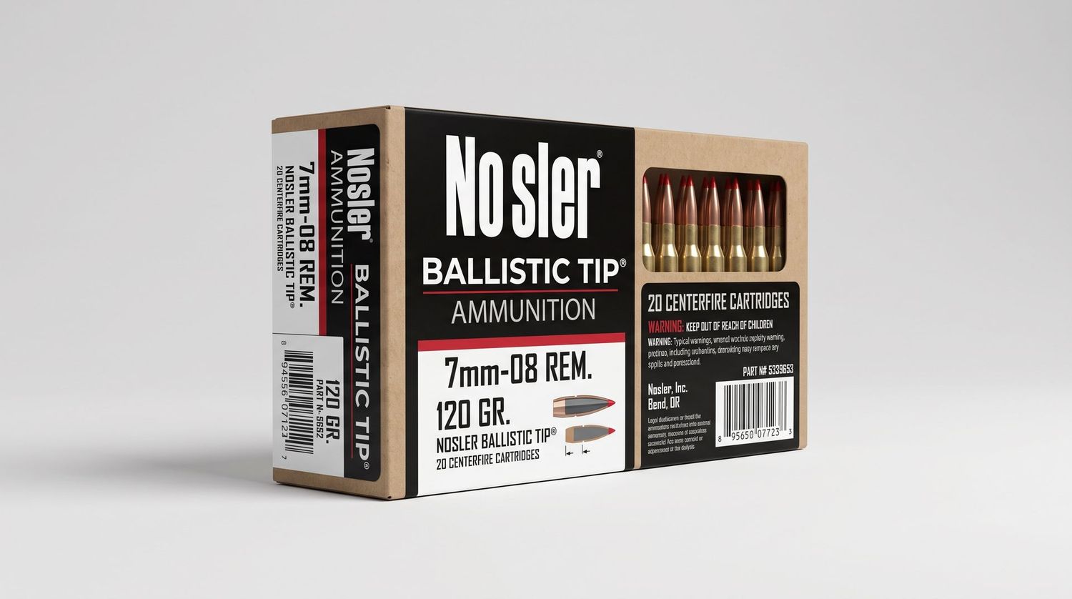 NOSLER BT 7MM-08 REM 120GR
